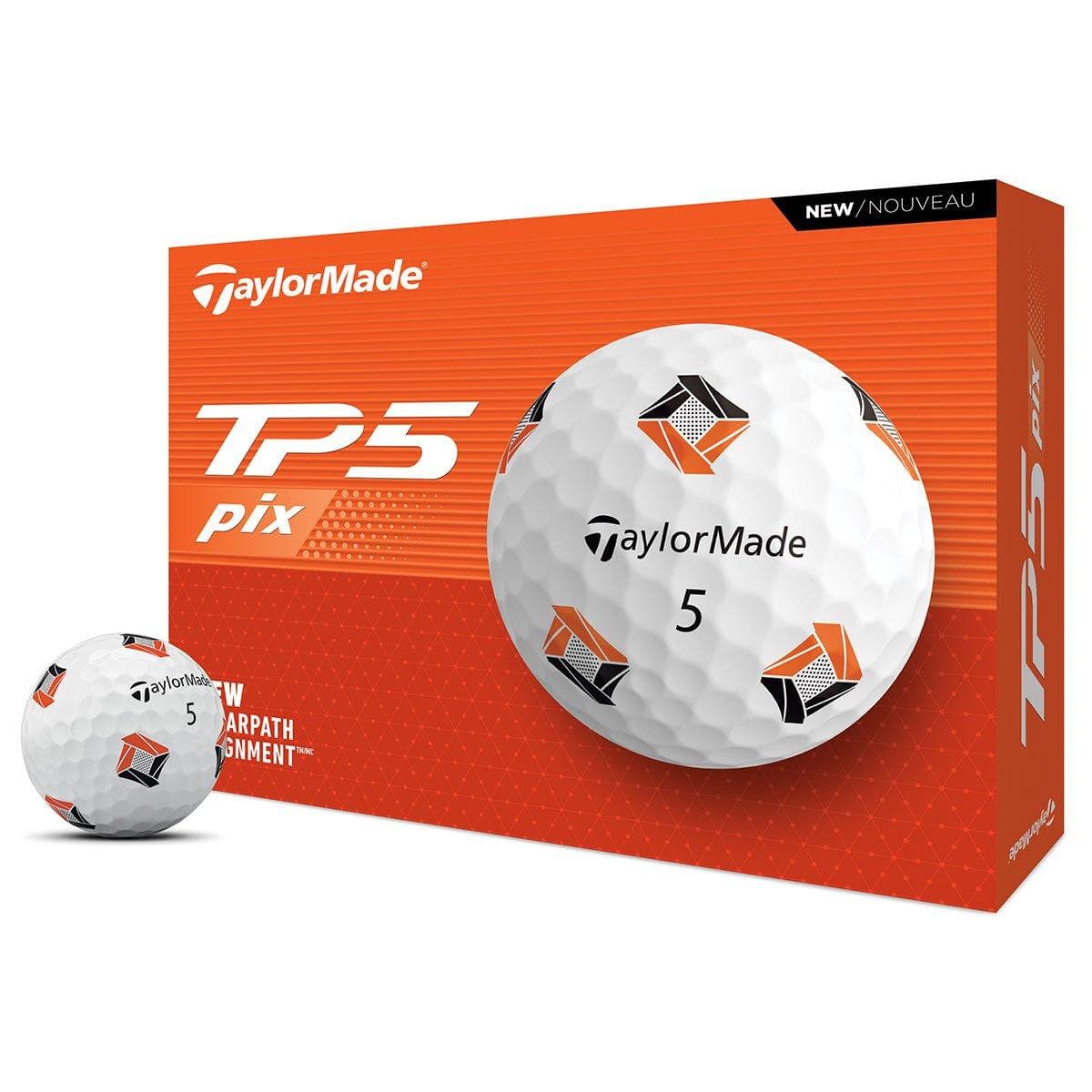 TaylorMade TP5 PIX 3 12 Golf Ball Pack