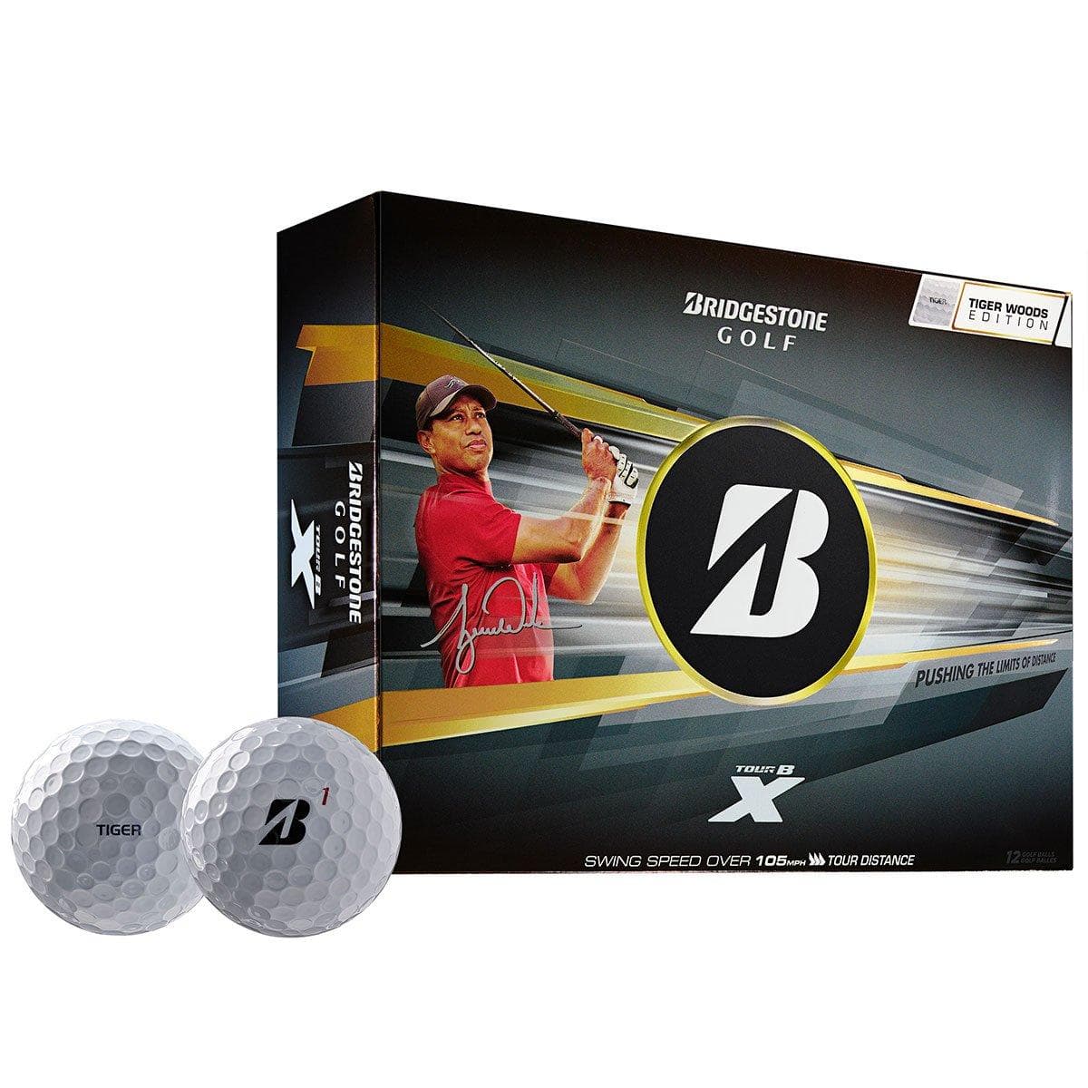 Bridgestone Tour B X Tiger Woods Edition 12 Golf Ball Pack