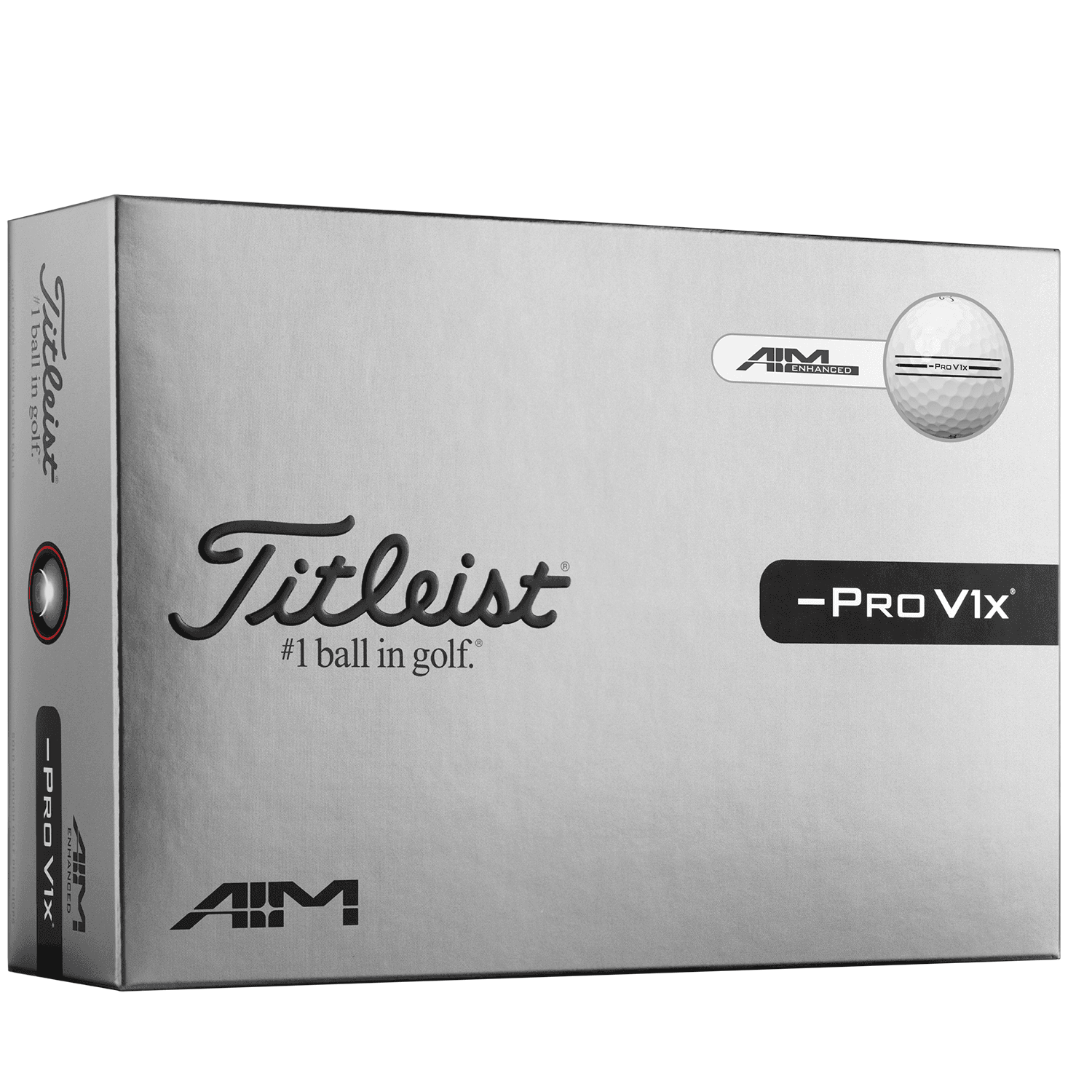 Titleist Pro V1x Left Dash AIM Enhanced Golf Balls
