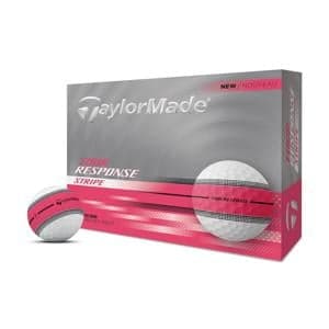 TaylorMade Tour Response Neon Stripe Pink Golf Balls 12 Balls