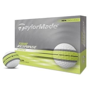 TaylorMade Tour Response Neon Stripe Yellow Golf Balls 12 Balls