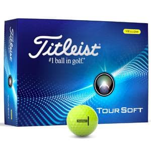 Titleist Tour Soft Yellow Golf Balls - Prior Gen 12 Balls