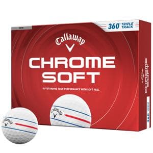 Callaway Chrome Soft 360 Triple Track White Golf Balls
			12 Balls