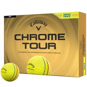 Callaway Chrome Tour Triple Track Yellow Golf Balls
			12 Balls