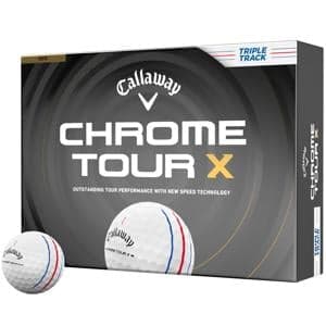 Callaway Chrome Tour X Triple Track White Golf Balls
			12 Balls