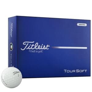 Titleist Tour Soft White Golf Balls
			12 Balls