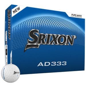 Srixon AD333 Pure White Golf Balls
			12 Balls