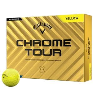 Callaway Chrome Tour Yellow Golf Balls
			12 Balls