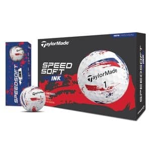 TaylorMade SpeedSoft INK Blue/Red Golf Balls 12 Balls