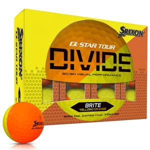 Srixon Q-Star Tour Divide 2 Yellow/Orange Golf Balls - Prior Gen 12 Balls