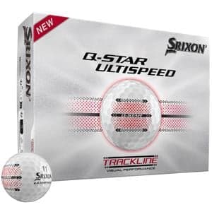 Srixon Q-Star Ultispeed Trackline Pure White Golf Balls 12 Balls