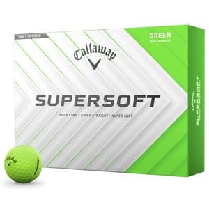 Callaway SuperSoft Matte Green Golf Balls
			12 Balls