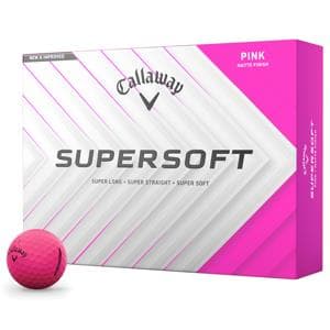 Callaway SuperSoft Matte Pink Golf Balls
			12 Balls