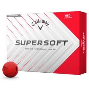 Callaway SuperSoft Matte Red Golf Balls
			12 Balls