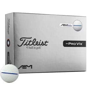 Titleist Pro V1x Left Dash AIM Performance Golf Balls 12 Balls