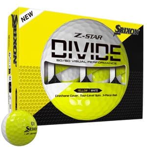 Srixon Z-Star Divide White/Yellow Golf Balls 12 Balls