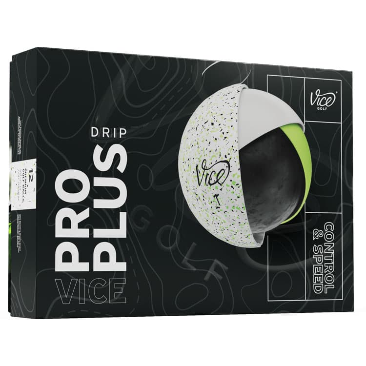 Vice Pro Plus Golf Balls Drip Lime