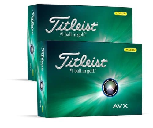 Titleist AVX Golf Balls - Yellow (Two Dozen)