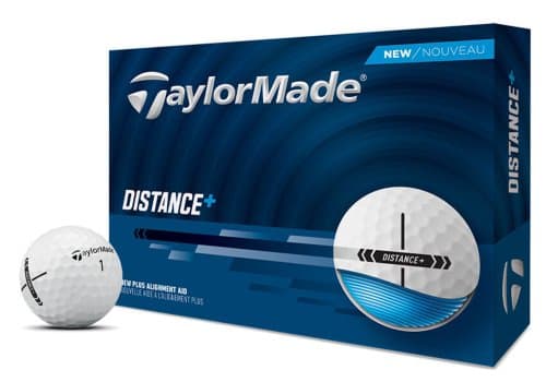 TaylorMade 2025 Distance+ Golf Balls - White Dozen