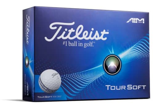 Titleist Tour Soft AIM 360 Golf Balls - White Dozen