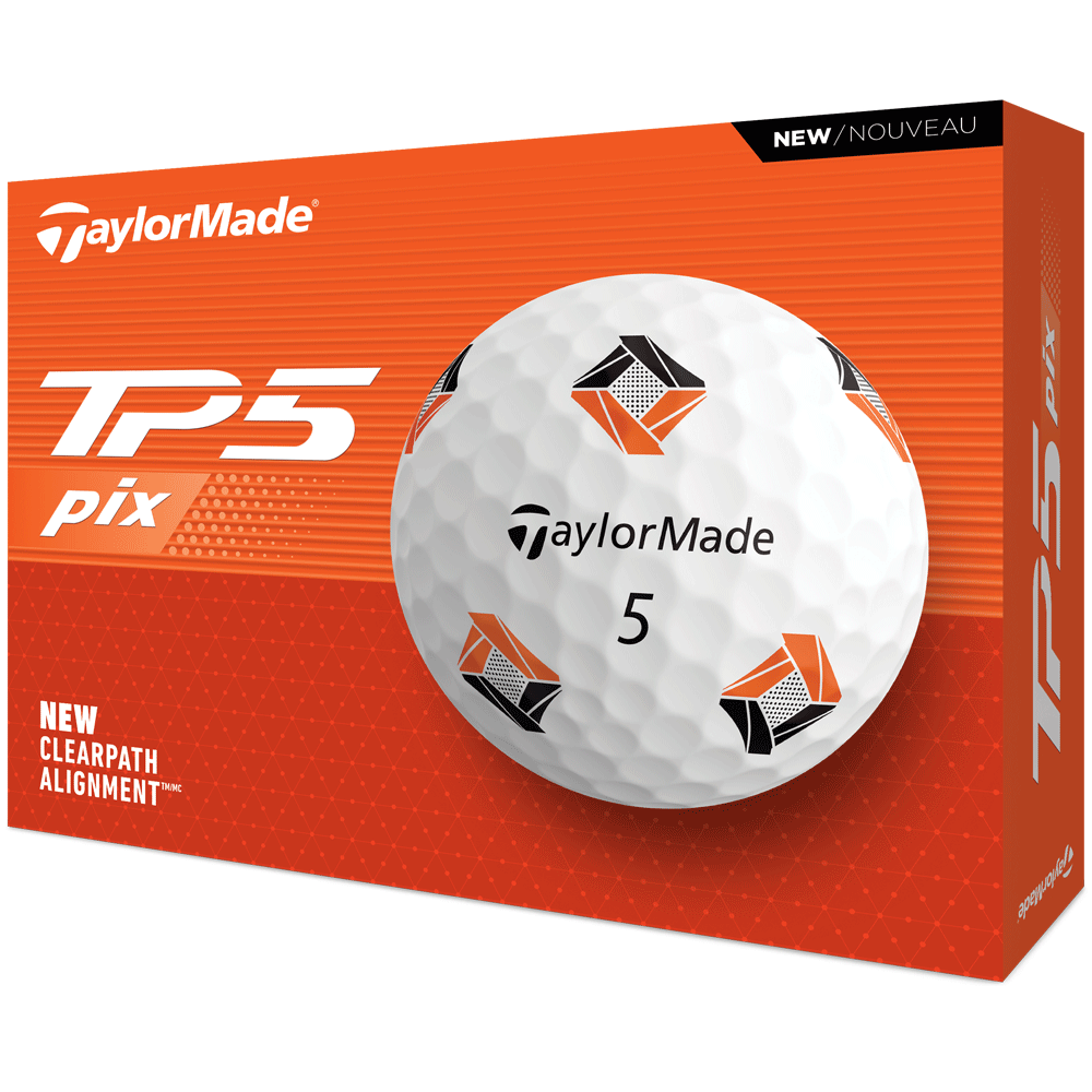 TaylorMade TP5 Pix 3.0 Golf Balls – White