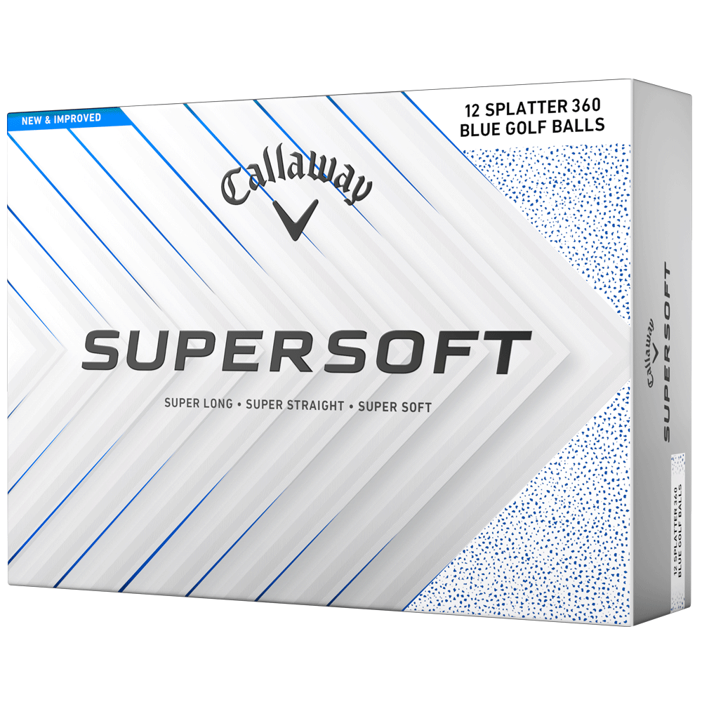 Callaway 2026 Supersoft Splatter Golf Balls – Blue