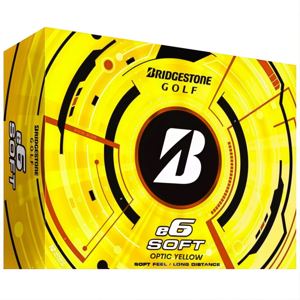 Bridgestone 2026 E6 Soft Golf Balls – Yellow
