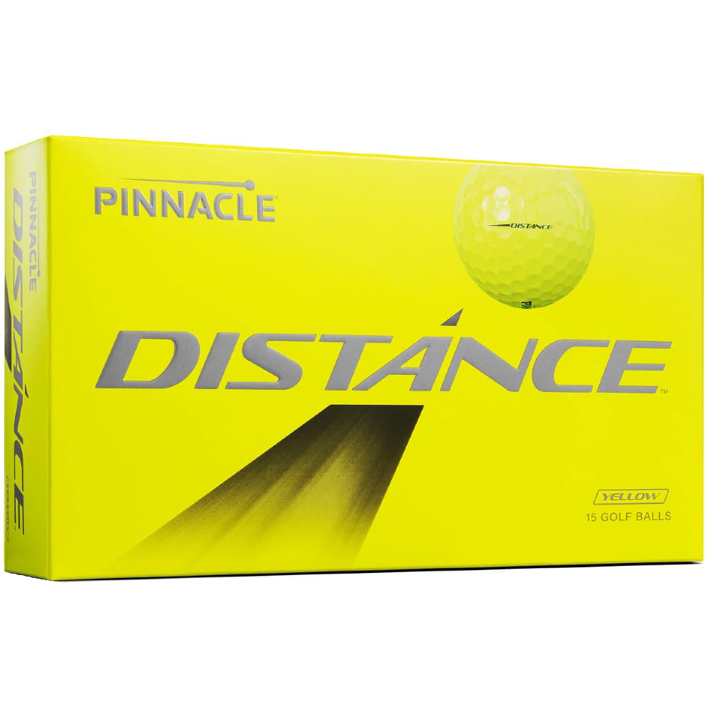 Pinnacle 2026 Distance Golf Balls – Yellow – 15 Ball Pack