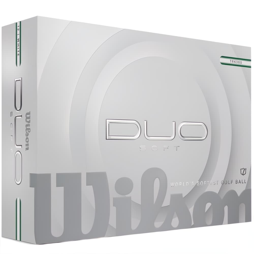 Wilson 2026 Duo Soft Trk360 Golf Balls – White / Green