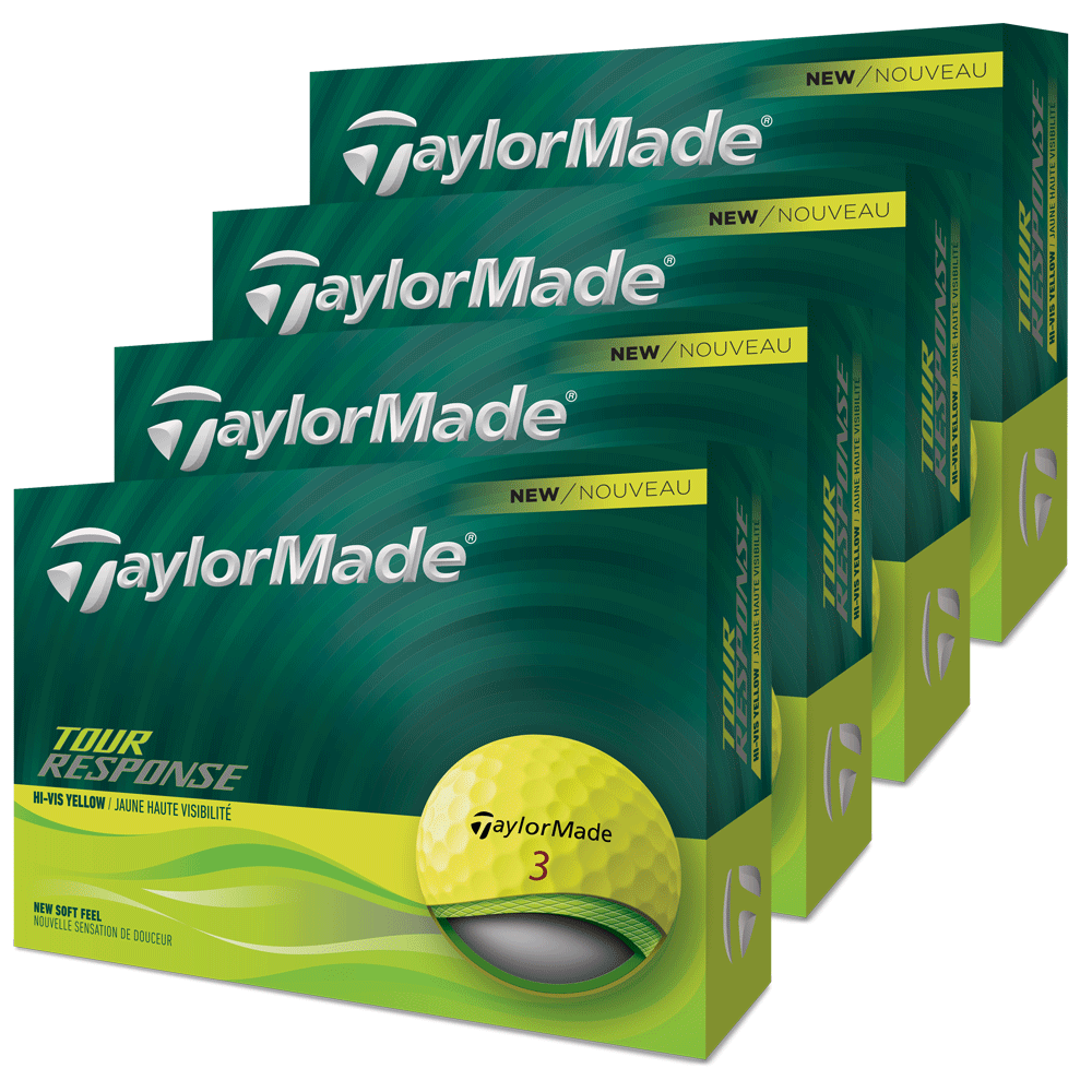 TaylorMade 2026 Tour Response Golf Balls – Yellow – 4 For 3