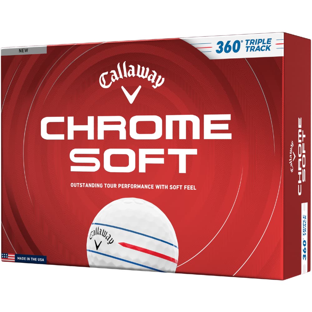 Callaway 2026 Chrome Soft 360 Triple Track Golf Balls – White