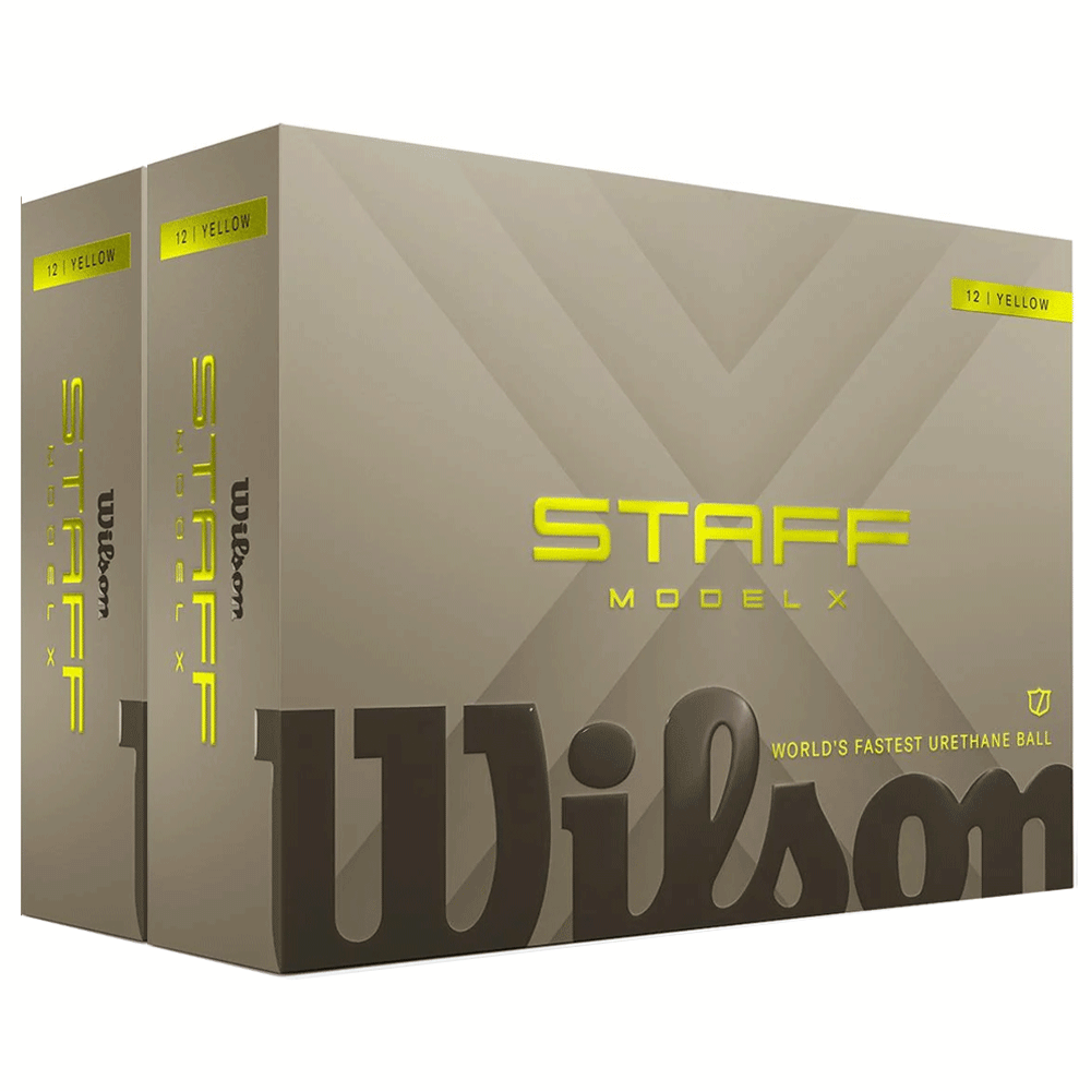 Wilson 2026 Staff Model X Golf Balls / Double Dozen - Yellow