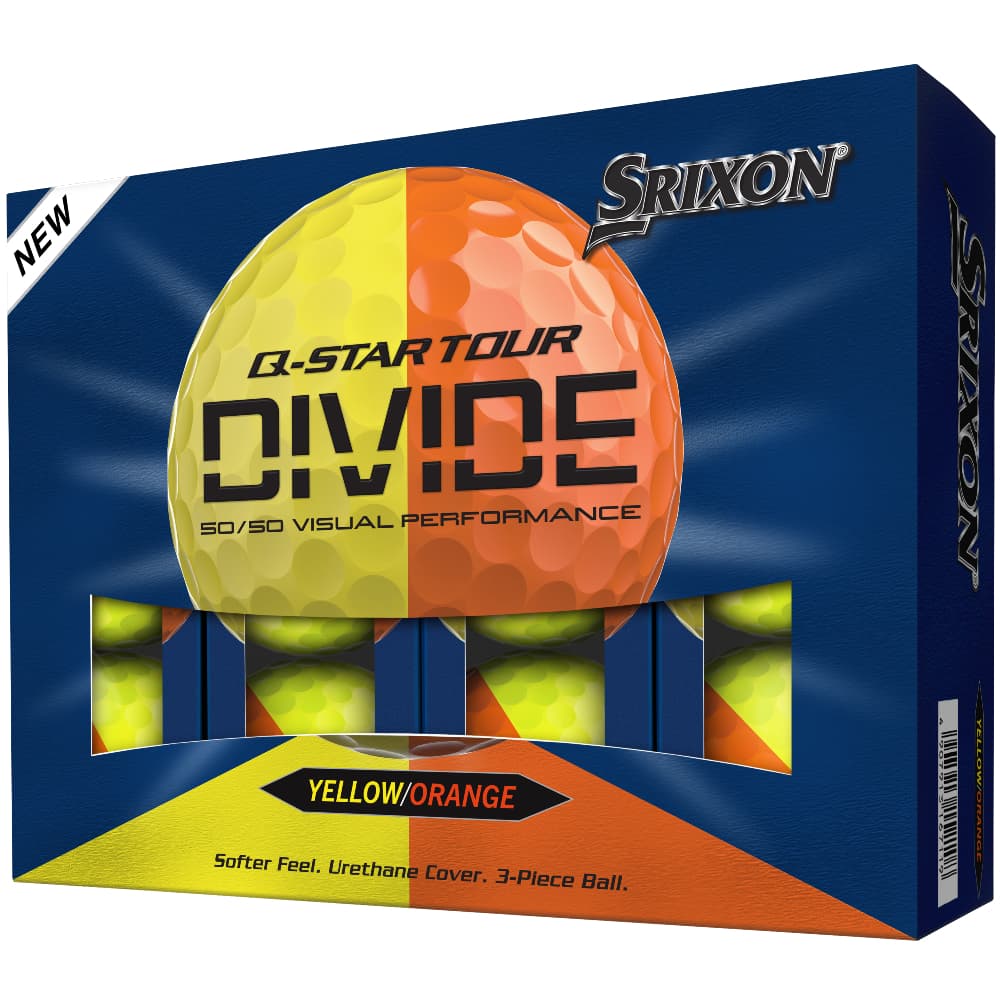 Srixon 2026 Q Star Tour Divide Golf Balls – Yellow / Orange