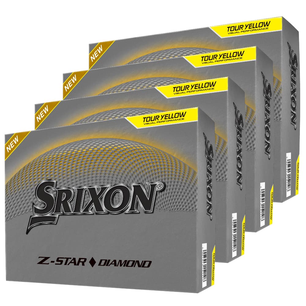 Srixon 2026 Z-star Diamond Golf Balls – Yellow – 4 For 3 Personalised