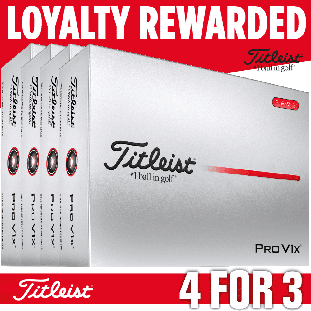 Titleist 2026 Pro V1X High # Golf Balls – White – 4 For 3 Loyalty Rewarded – Personalised