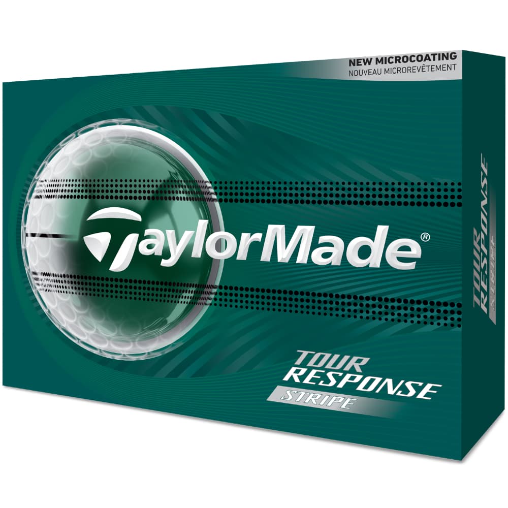 TaylorMade 2026 Tour Response Clear Stripe Golf Balls – White