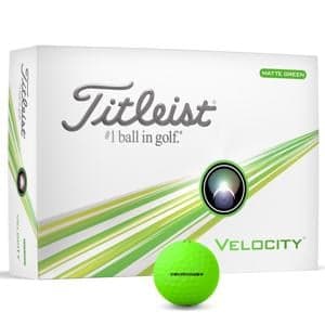 Titleist Velocity Matte Green Golf Balls - Prior Gen 12 Balls