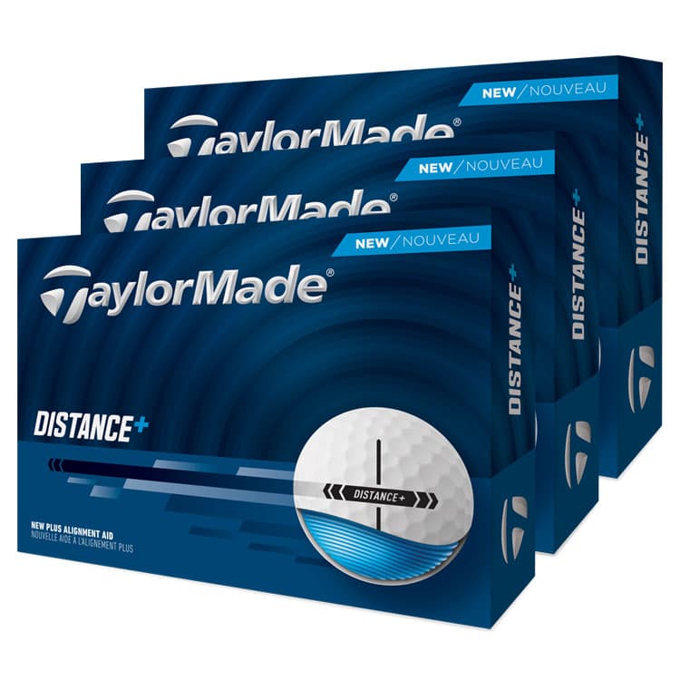 TaylorMade Distance Plus Golf Balls (3 For 2) White