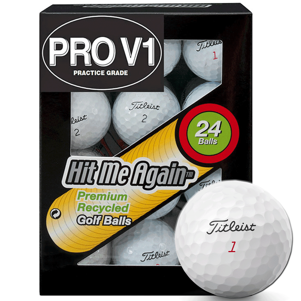 Titleist Pro V1 Hit Me Again™ Practice Golf Balls / 24 Ball Pack